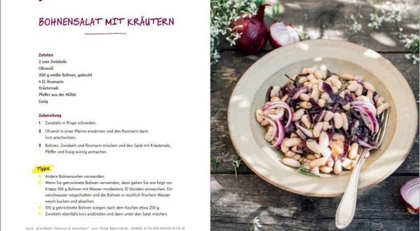 Rezeptbeispiiel: Bohnensalat mit Kräutern
