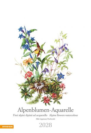 Alpenblumen-Aquarelle Kalender 2028 Alpenblumen-Aquarelle Kalender 2028